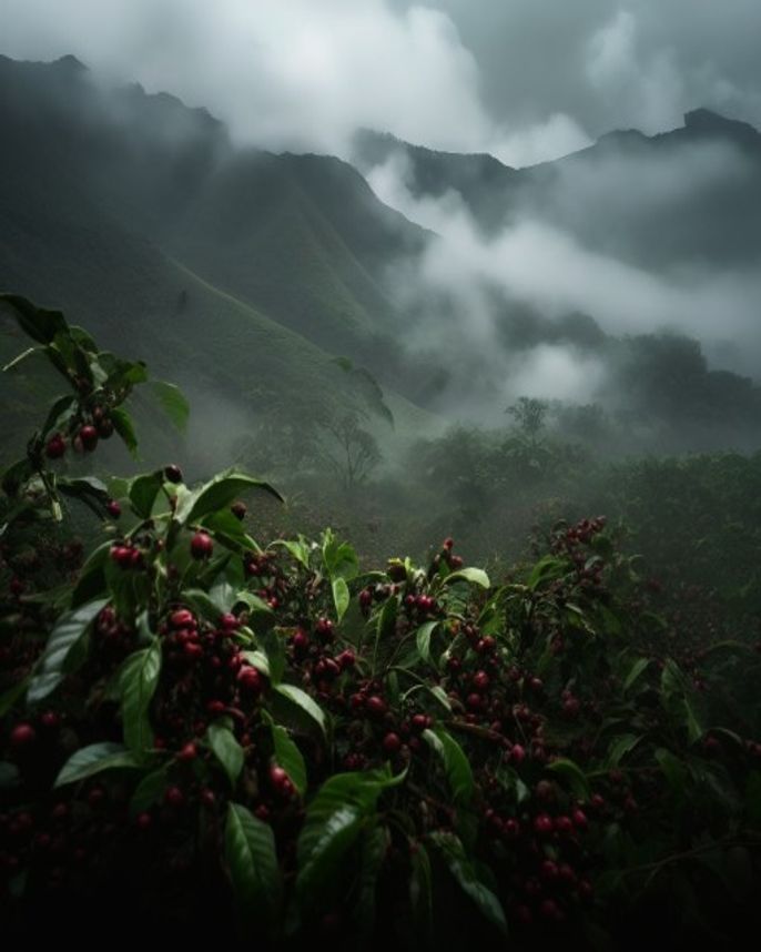 Kenya coffee highlands — Nyeri region